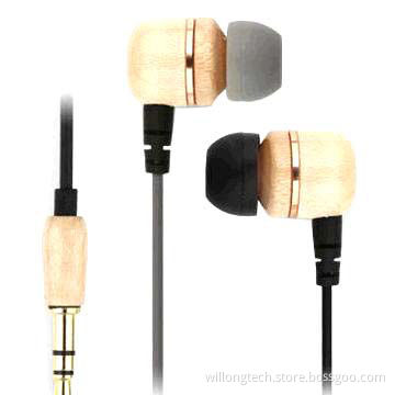 Stereo heavy bass high quality earphone with volume control for mobile phone